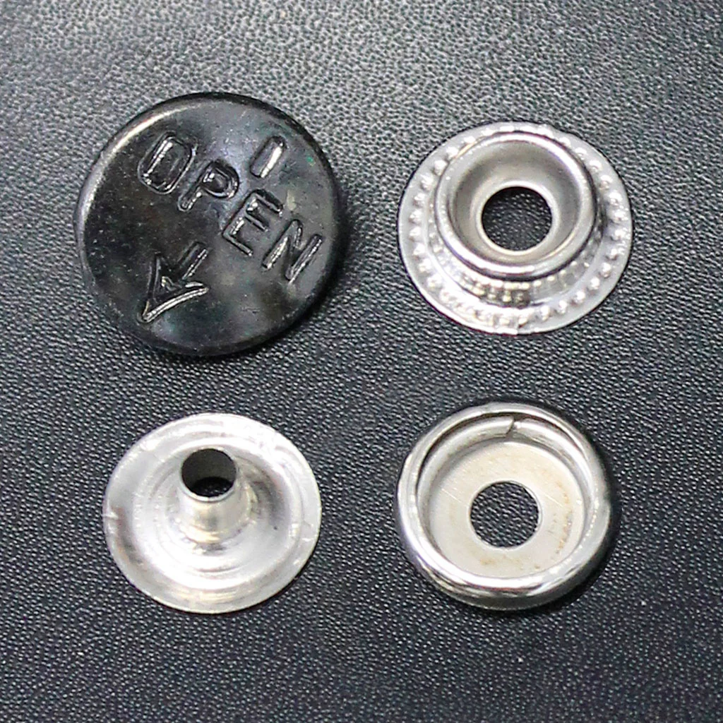 100 Sets (400 pcs) 'OPEN' Black Gunmetal Open Caps Line 24 #ZL24OPENK - Image 2