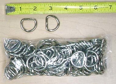 200 pcs 20mm Nickel Plate Bulk D-Rings #ZD8185S - Image 2