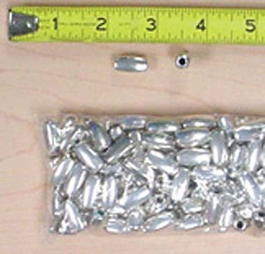 200 pcs 5/8'' Long Silver Box Beads #ZB0000BOXS - Image 2