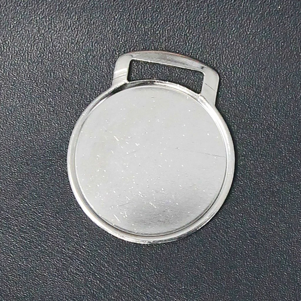 75 pcs 1.25" Nickel Plate Engravable Metal Disk / Charm / Fob #ZPLATE00S - Image 2