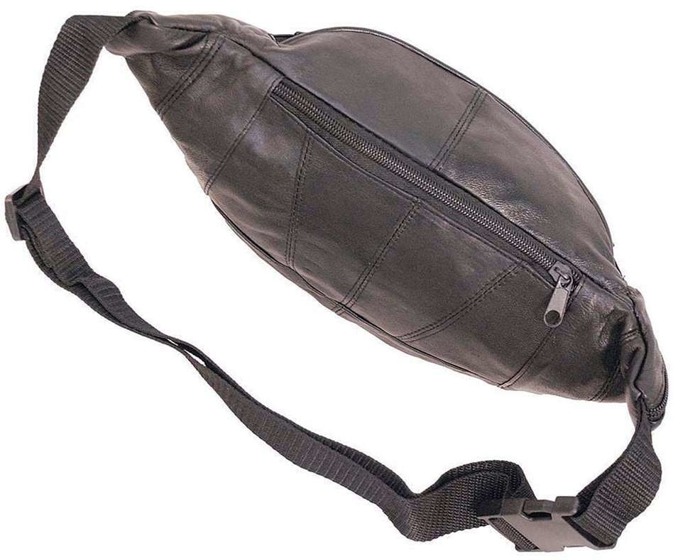 Black Large 5 Pocket Fanny Pack #FP2004K - Image 2