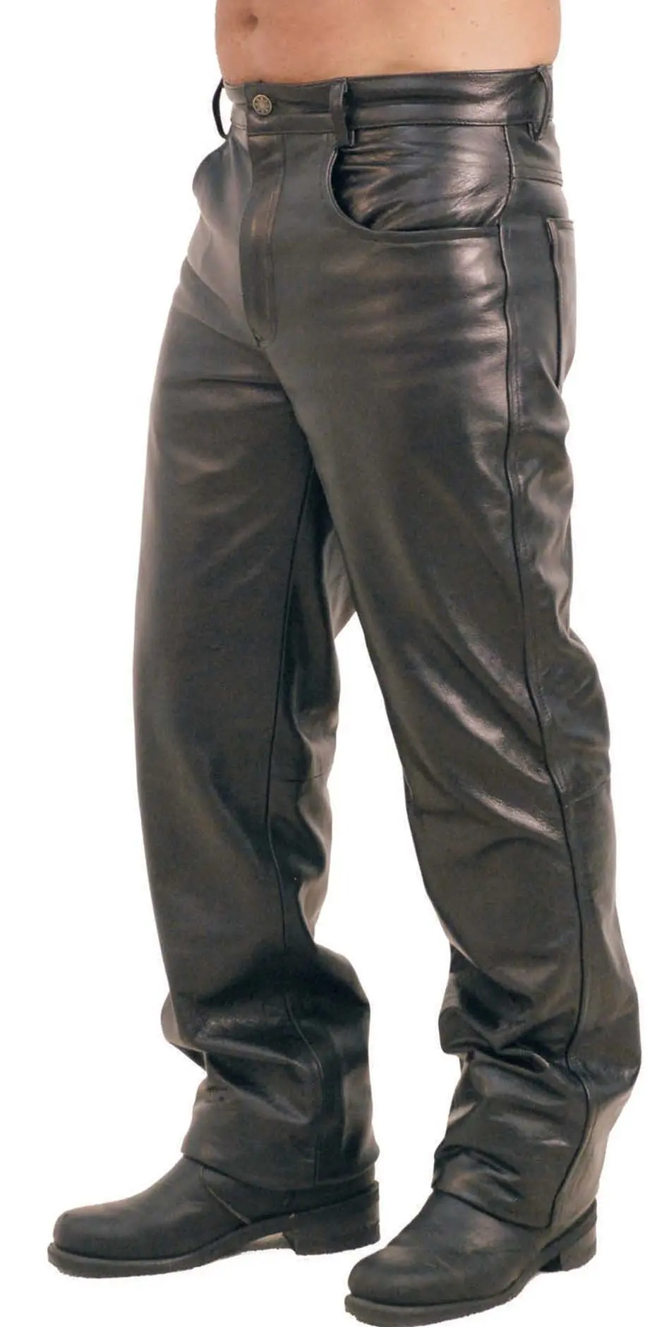 Grade-A Soft Cowhide Leather Pants for Men #MP500 - Image 2