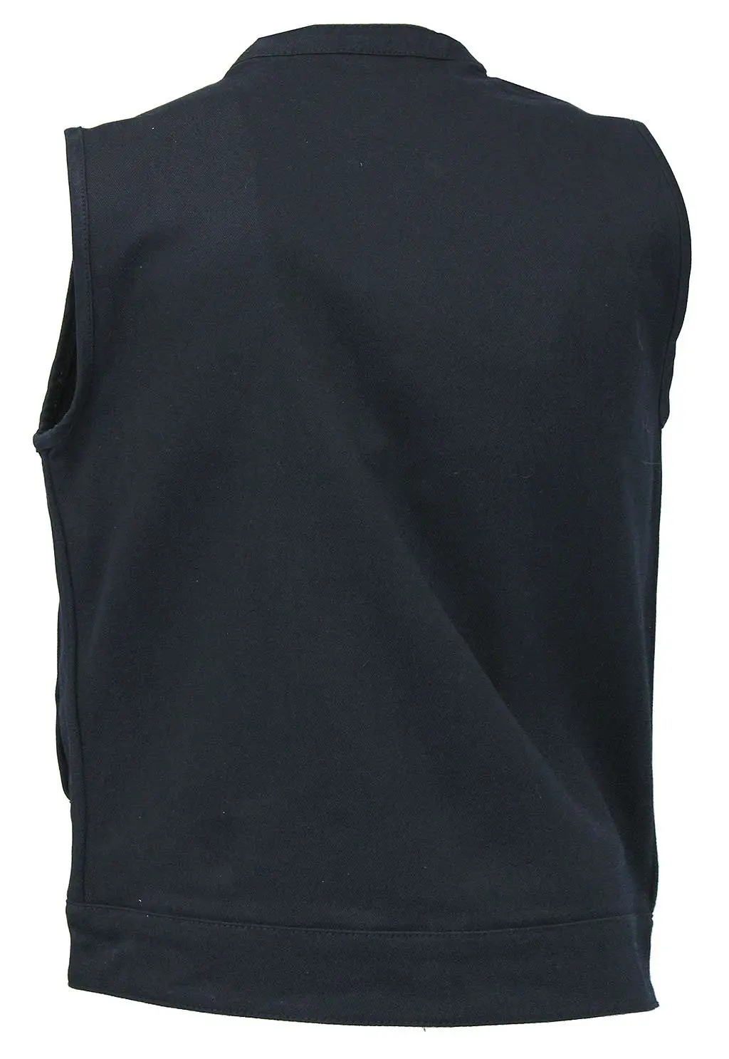 Men's Heavy Denim Black Club Vest w/Easy Access #VMC629GZK - Image 2