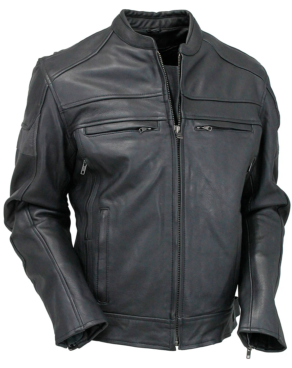 Men's Vented Motorcycle Jacket w/Reflector Trim #M6947VZGK