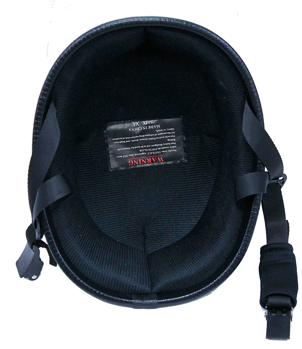 Flat Black Novelty Eagle Helmet with Y Strap #H1105FLAT - Image 2