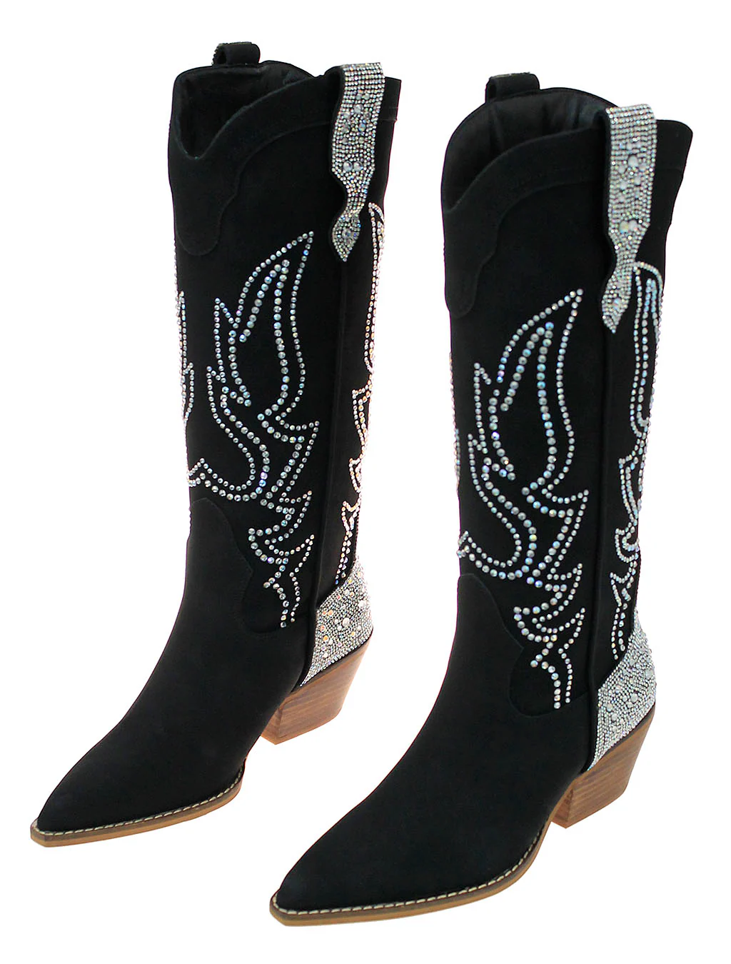 Crystal Studded Butterfly Tall Cowgirl Boots #BLC10SSK-GYPSY - Image 2