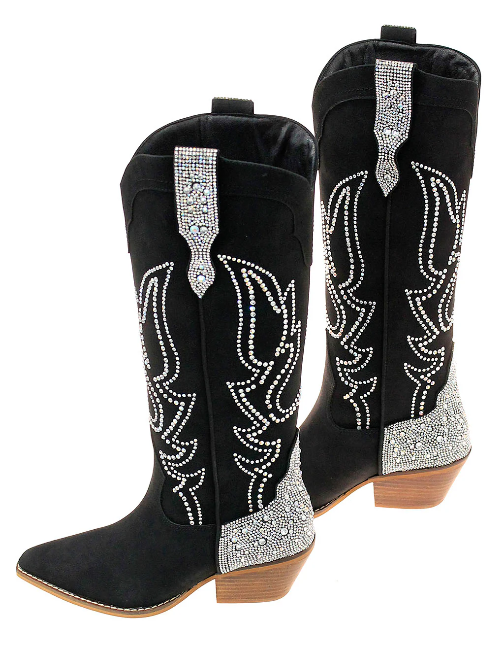 Crystal Studded Butterfly Tall Cowgirl Boots #BLC10SSK-GYPSY - Image 5