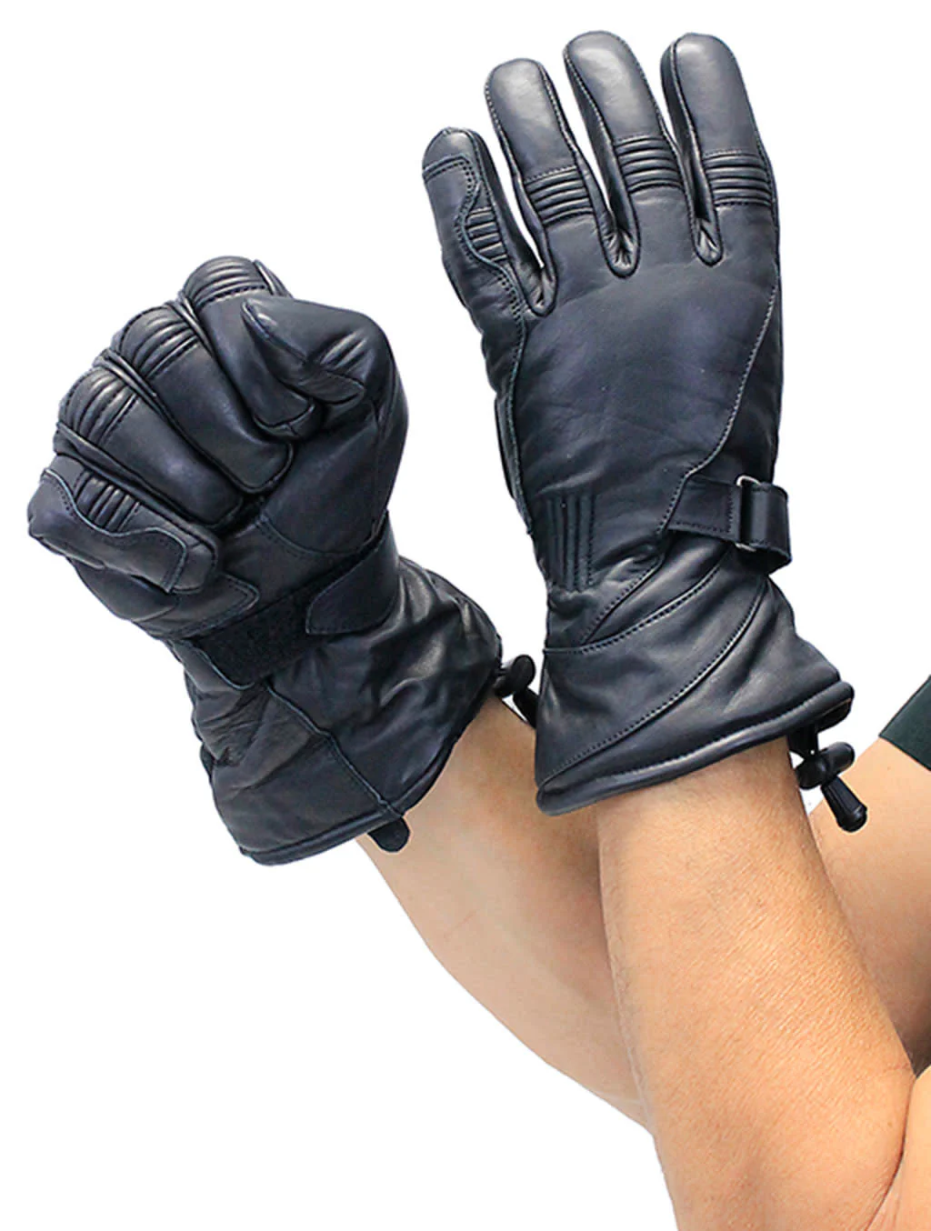 Ultra Premium Gauntlet Motorcycle Gloves #G8418NK - Image 5