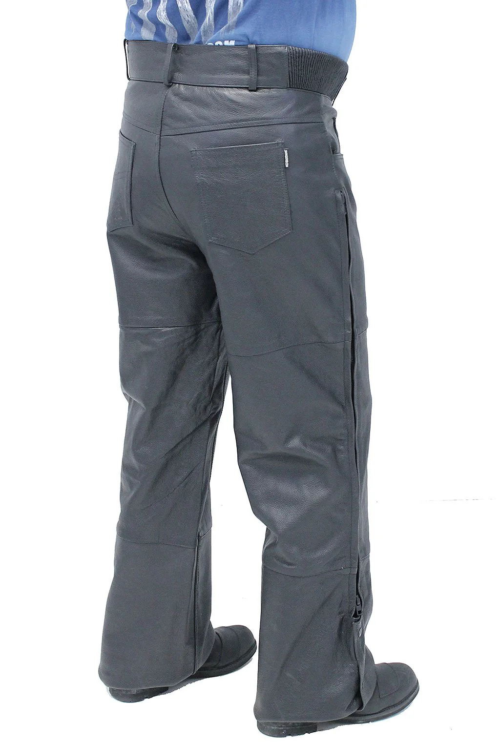 Unisex Premium Leather Motorcycle Overpants #MP506 - Image 3