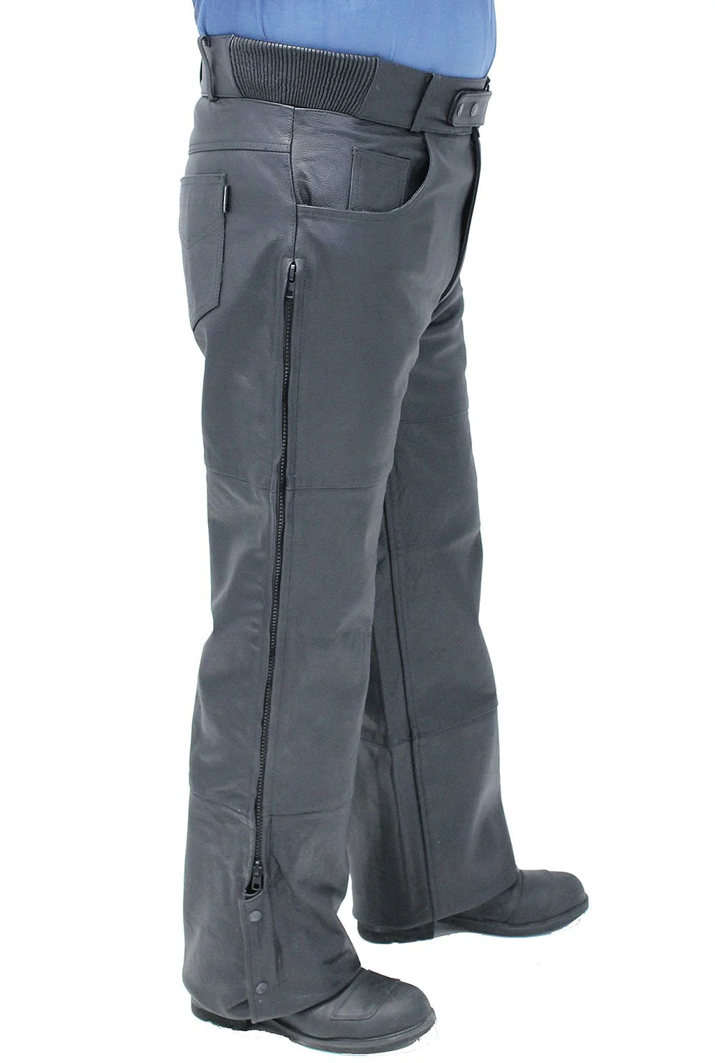 Unisex Premium Leather Motorcycle Overpants #MP506 - Image 5