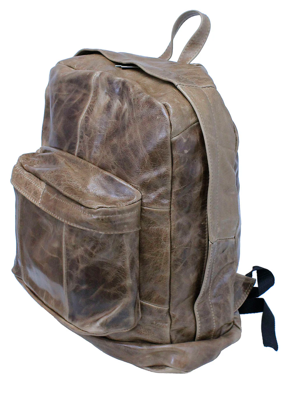 Vintage Brown Heavy Cowhide Leather Backpack #BP3161N - Image 3