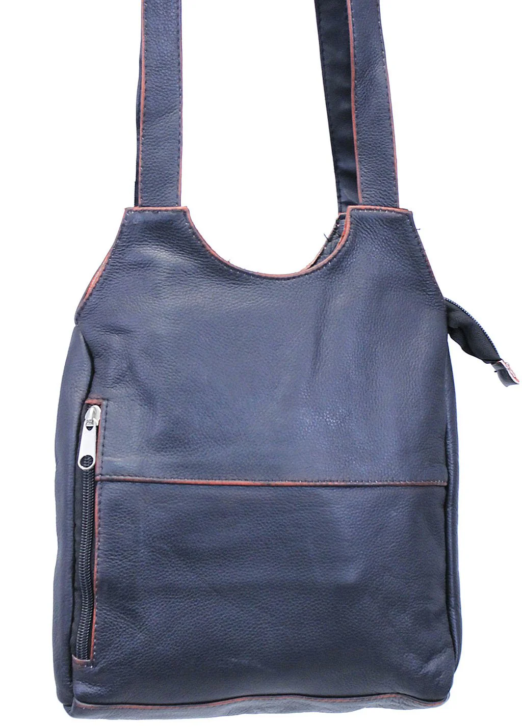 Vintage Red O-Ring Leather CCW Handbag #P9796DN - Image 6