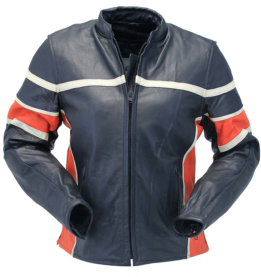 Women's Black & Orange Armor Jacket #L25AZOK (L-XL) - Image 3